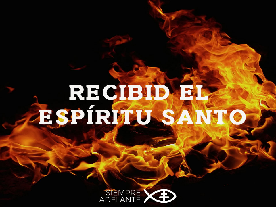 fondo de fuego del espiritu santo